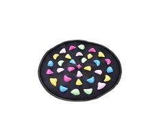 ZLJPP Estera De Yoga Almohadilla De Piedra De Plástico Colorido Salud Road Fitness Masajeador Almohadilla Acupuntura Adoquín Relax Yoga Mat 175 * 35Cm,3