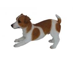 Vivid Arts Real Life - Figura decorativa de jardín (tamaño XL), diseño de perro Jack Russell