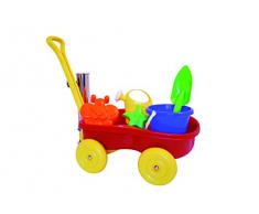Adriatic Carro Sand Conjunto con Juguetes para la Arena Cubo de carros de Mano de carros de Mano