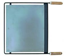 IMEX EL ZORRO Plancha para Barbacoa, INOX, 68 x 41 cm, Gris, 71619