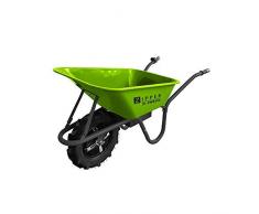 Pasa el puntero del ratón sobre la imagen para ampliarla ¿Quieres vender uno? Véndelo tú mismo Detalles de Carretilla obra jardin Zipper ZI-EWB500 electrica con bateria capacidad 75L 150K