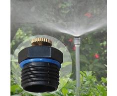 Bluelover 1/2 Pulgada Regulable Latón Rociador Boquilla Jardín Riego Por Aspersión Micro