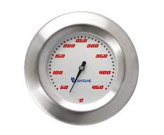 Lantelme 5122 Racing Termómetro para barbacoa/ahumador/ahumado/parrilla carro. Analógico/bimetal/acero inoxidable. BBQ Barbacoa/Grill