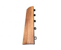 8x Bordes de madera de baldosas de madera de Acacia que se enclavija de madera. Patio, jardín, balcón, bañera de hidromasaje. Baldosa cuadrada de 30cm