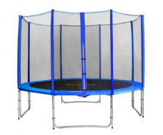 SixBros. SixJump 3,70 M Trampolín de jardín azul examinado por Intertek/GS - CST370/L1714