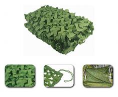 Gocher Refugio Blanco Caza Militar Camuflaje Red Camping Sol Refugio Tienda de campaña Sombra 2 × 3 m (6.5 × 9.8ft)