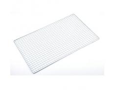 Picnic Al Aire Libre Metal Barbacoa Herramienta Pescado Asar Cesto 40 x 25cm