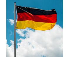 TecTake Mástil para bandera 6,25 m con bandera y cuerda palo asta aluminio - varios modelos - (Alemania | no. 402125)