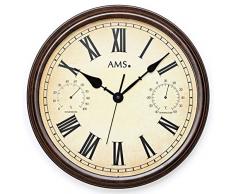 AMS Reloj de Pared, marrón