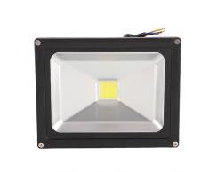 amzdeal® Luz Proyector Foco Proyector 20W, blanco cálido - foco proyector de exterior LED de altas prestaciones, gran resistencia (IP65)