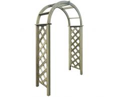vidaXL Arco de Rosas con Enrejado Madera de Pino FSC Impreganda Pérgola Jardín
