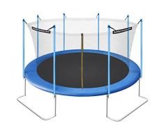 Ultrasport Jumper - Cama elástica de jardín, con red de seguridad incluida, 430 cm