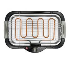 Taurus - Barbacoa Maxims, 2000W, 42X22Cm, Parilla Regulable, Bandeja Recoge-Grasas Con Agua, Negro.