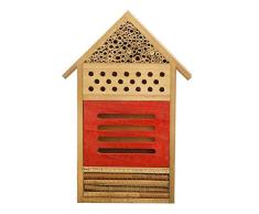biteatey Hotel de Insectos Madera Casa Caja de Abejas Alimentador de Insectos Caja de Nido para Abejas Mariposas Mariquitas Insectos