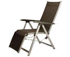 Kettler Basic Plus - Tumbona plegable de aluminio y textilene, color plateado y antracita