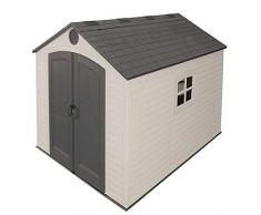Caseta cobertizo resina jardin lifetime 6405