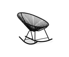 Eurosilla SA Acapulco Sillón Mecedora para Jardín, Negro, 1