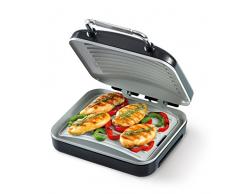 Trebs 99314 - Barbacoa (1500 W, Barbacoa de contacto, Eléctrico, Mesa, Parrilla, Negro)