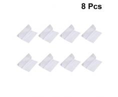 Exceart 8 Hojas de Cinta Tpu Transparente Adhesivos Impermeables Cinta Autoadhesiva para Carpa Kayak Cama Inflable Piscina Productos (7 X 7Cm /2.7 X 2.7)
