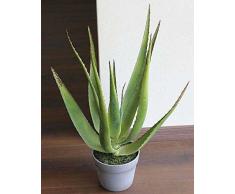 Aloe artificial NAMIKA en la maceta, verde, 50cm - Planta sintética / Macetero decorativo - artplants