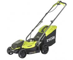 Ryobi OLM1833B - Cortacésped inalámbrico (ancho de corte 33 cm, altura de corte ajustable, con saco de 35 L + cuña de mantillo, sin batería)