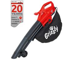 Grizzly Eléctrico - Soplador, aspirador y triturador de hojas, Potencia 2800 W Blas velocidad 270 KM/H