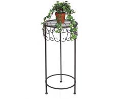 DanDiBo flores taburete Metal 140128 50 – 70 cm – Soporte para flores plantas soporte taburete mesa auxiliar, metal, L - 70 cm