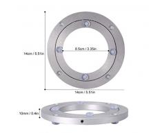 Yosoo - Base de escultura, rotación de mesa de 360 grados - Plato giratorio de aluminio como soporte para televisor, 6inch