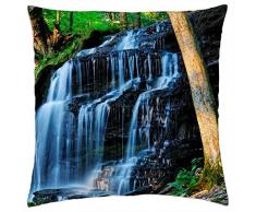 Cascada roca negra - Funda de cojín (18