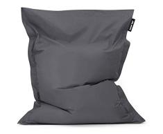 Bean Bag Bazaar Bazaar Bag - Pizarra Gris, 180cm x 140cm, Puf Gigante para Interiores y Exteriores – Puff Enorme, Ideal para Usar en el Hogar y el Jardín