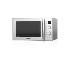 Panasonic NN-CD575 - Microondas Horno con Grill Combinado Slim (1000 W, 27 L, 6 niveles, Inverter, Grill 1300 W, 100-220ºC, 11 modos, plato giratorio 340 mm) Plata