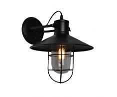 LÁMPARA DE FAROLES ANTIGUA EUROPEA ANTIGUO CON CUBIERTA DE MALLA DE ALAMBRE, BASE E27 DE Ø270 MM PARA COCINA DOMÉSTICA, SALA DE ESTAR, JARDÍN, RESTAURANTE, BAR