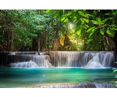 Fotomural Vinilo Cascada | Fotomurales | Fotomural pared | Fotomural Decorativo | Vinilo Decorativo | Varias Medidas 200x150cm | Para la decoración de comedores, salones | Motivos Paisajisticos | Urbes, Naturaleza, Arte | Multicolor | Diseño Elegante