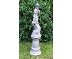 FIGURA DECORATIVA DE CHICA EN TAMAÑO GRANDE DE CESTA - DE HIERRO FORJADO DISEÑO DE JARDÍN DE PIEDRA/DE LA ESTATUA DE LA/FIGURA DECORATIVA