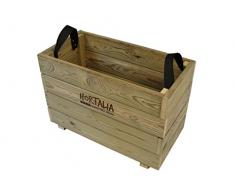 Hortalia Ghio - Huerto Urbano Jardinera, Talla S, 60 x 42 x 30 cm