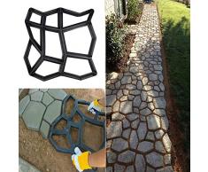Molde para hormigón, molde de encofrado, molde de plástico para hormigón, jardín, caminos, piedras, parches de piedra natural, adoquines, placas de terraza