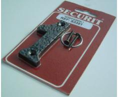 Securit - Antigüedades efecto hierro forjado negro sin número 1 puerta