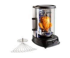 Domoclip 323DOM - Parrilla eléctrica rotativa, 1500 W, color negro