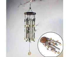 HAIHF Campanas De Viento, Campana De Viento De Metal Campana De Interior Al Aire Libre Campana De Viento Inicio Creativo Feng Shui Decoración De Campana De Oro