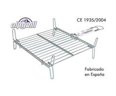 Alpgrill - Parrilla Barbacoa 35x35cm Doble