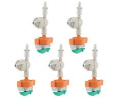 Fdit Aspersor rotativo de 5 Piezas con rociador Colgante antigoteo Rociador de jardín Riego por Micro Ajuste por Goteo