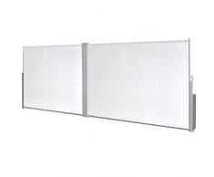 Festnight Toldo Lateral Biombo de Doble Cara para Restaurantes Casa 3 Colores Disponibles