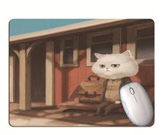 Alfombrilla De Ratón Para Juegos, Gatito Animal De Dibujos Animados Sentado En El Sofá, Goma Resistente Al Desgaste Y Duradera, Alfombrilla De Ratón Para Juegos De Oficina
