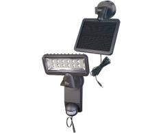 Brennenstuhl Reflector LED Solar Premium Sol SH1205 P2 IP44 con Detector infrarrojo de Movimientos 12xLED 0,5W 480lm Longitud del Cable 4,75m Color Antracita