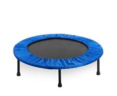 SYLTL Trampolín De Gimnasio, Plegable Mini Trampolín Jardín Interior Jersey Redondo – Fun De Gimnasia Ejercicio Al Aire Libre Carga Máxima 135 Kg, Seguridad Pad Alrededor