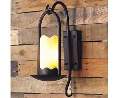 Wall clásico rústico tradicional impermeable al aire libre luz del pasillo Jardín Balcón Porche lámpara de pared lámpara de pared de mármol Linterna Con E27 Fuente de luz apropiados de la pared Apliqu