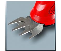 Einhell GC-CG 3.6 LI 70mm 3.6V Ión de litio Rojo tijera de césped inalámbrica - Tijera de podar (7 cm, 10 cm, 8 ml, 8 mm, Beige, Rojo, Ión de litio)