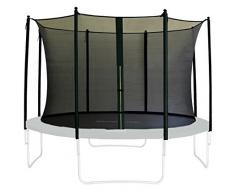 Red de segurida negro para trampolín de jardín 1,85 M -4,60 M - diferentes tamaños - SN-IN/1961 - Size 4,60 m 5L