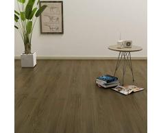 vidaXL Lamas para Suelo Autoadhesivas Lozas Azulejos Baldosas Pegatinas Pisos Balcón Patio Hogar Casa Cocina Baño PVC 4,46 m² 3 mm Marrón