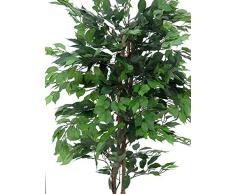 Ficus benjamina artificial con 1115 hojas, verde, 150 cm - planta artificial / árbol sintético - artplants